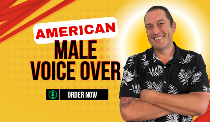 Gig Preview - Record a powerful deep male american voice over