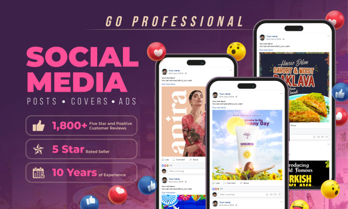 Gig Preview - Design professional social media posts, ads and cover photo