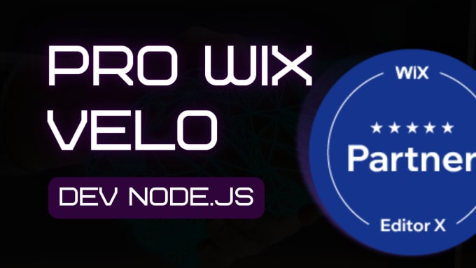 Gig Preview - Wix velo pro website , wix web , wix developer