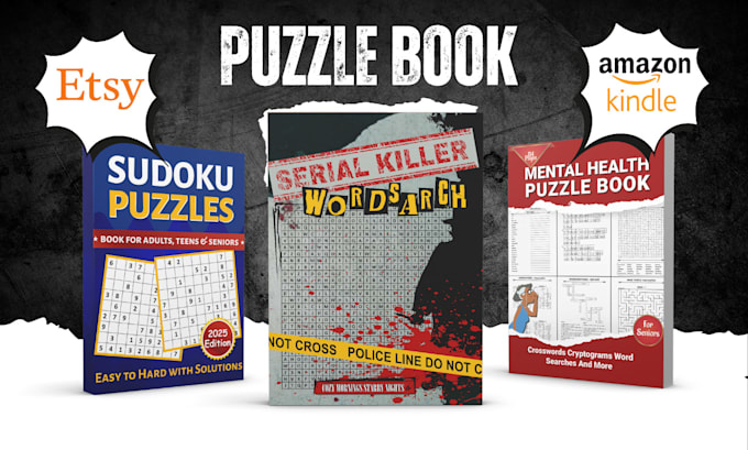 Gig Preview - Create puzzle book, mazes, sudoku, and word searches