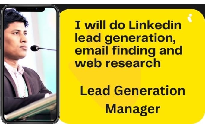 Gig Preview - Do linkedin lead generation, email finding and web research