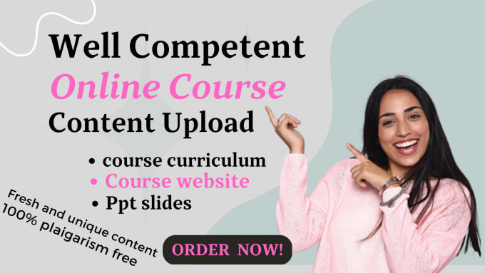 Gig Preview - Upload online course content to thinkific, teachable, do ebook book sales funnel