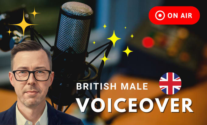 Gig Preview - Record an english voiceover for your project in the UK