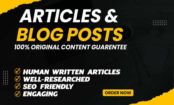 Gig Preview - Do seo article writing for quality blog post