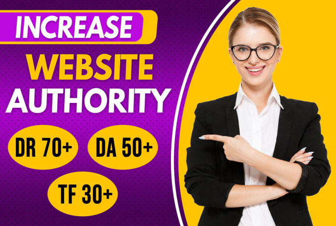 Bestseller - increase ahrefs domain rating dr domain authority da tf safely