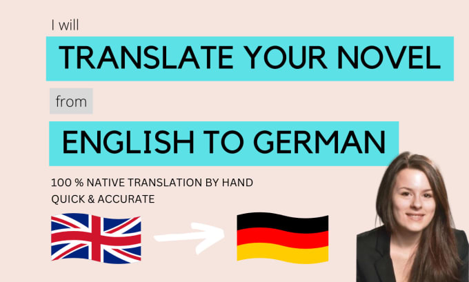 Gig Preview - Translate books from english to german