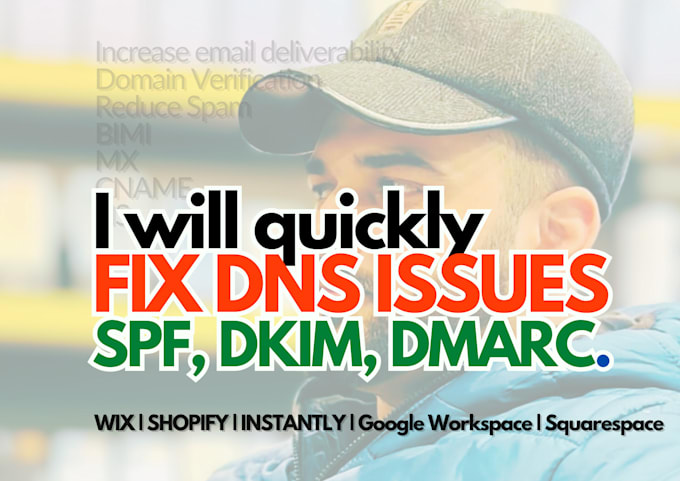 Gig Preview - Fix dns records and setup mx, txt, spf, dkim, dmarc