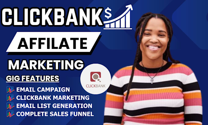 Gig Preview - Build affiliate website, clickbank sales funnel, clickbank affiliate marketing