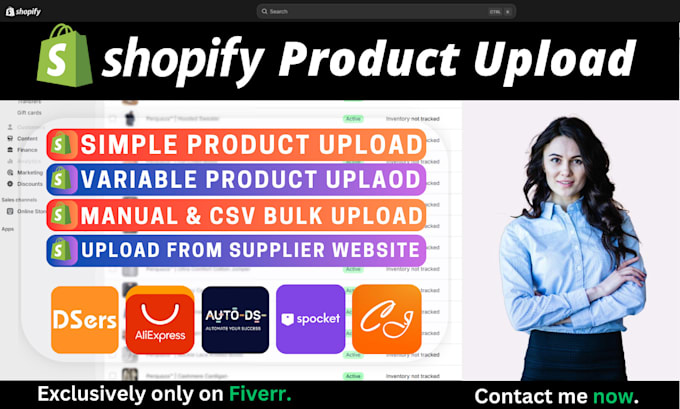 Gig Preview - Do professional shopify product upload