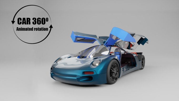 Gig Preview - Creating 3d car models with sophisticated camera movements