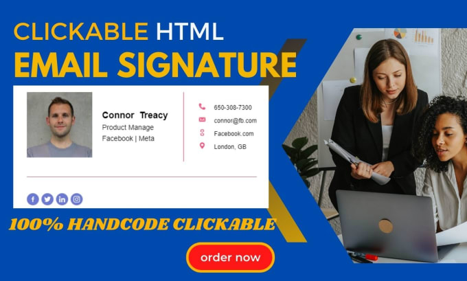 Gig Preview - Create professional html email signature and invoice design