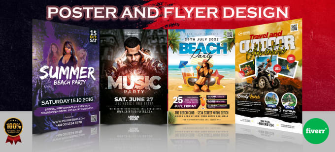 Gig Preview - Design cruise, tour, summer, pool, beach, winter, and spring party flyers