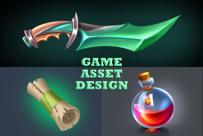 Gig Preview - Design 2d game assets, icons, objects and props