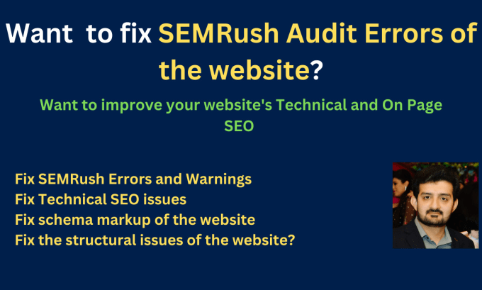 Gig Preview - Fix semrush errors and optimize the website