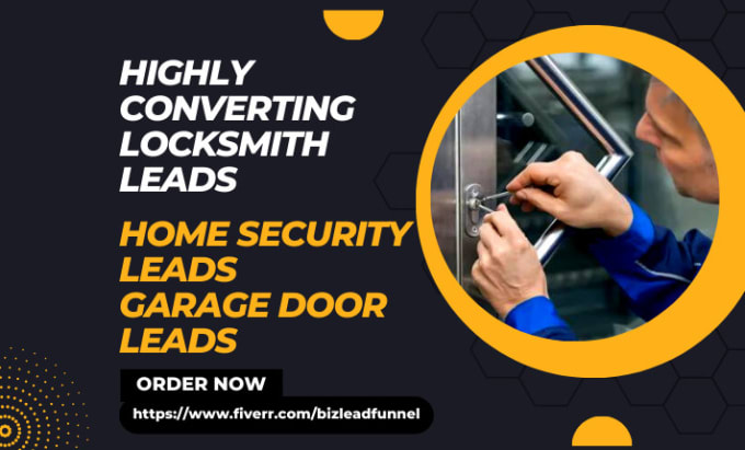 Gig Preview - Generate garage door leads locksmith leads home security lead funnel