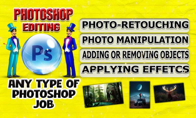 Gig Preview - Do photo editing, compositing, or any photoshop job fast