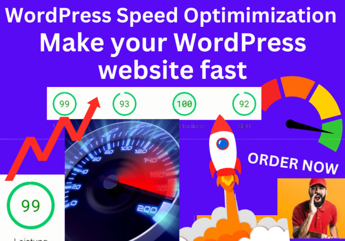 Gig Preview - Wordpress website speed optimization, optimize and improve page speed