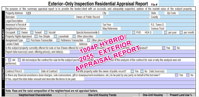 Gig Preview - Write exterior desktop hybrid appraisal report