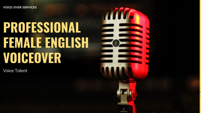 Gig Preview - Record a professional english and tamil female voiceover