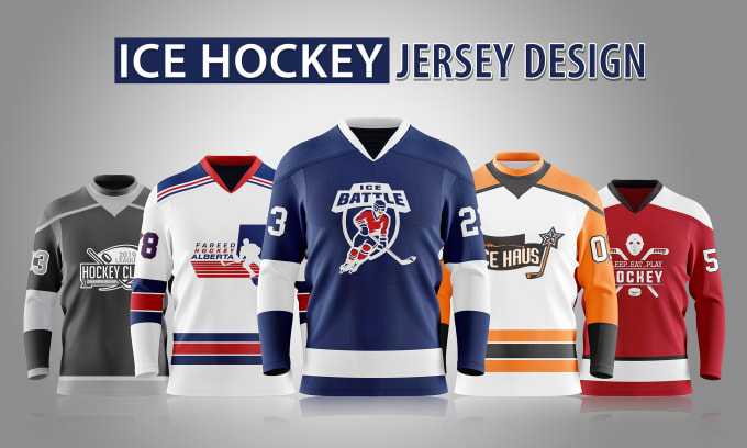 Gig Preview - Do ice hockey jersey design and sports t shirt design