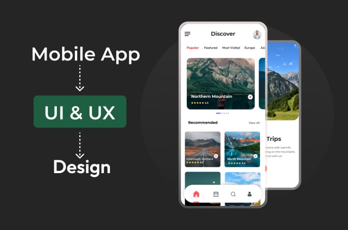 Gig Preview - Do UI UX design, mobile app ui design, wireframe, and prototype