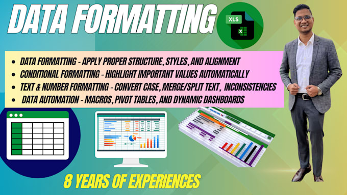 Gig Preview - Formatting cleaning optimization in excel and google sheets