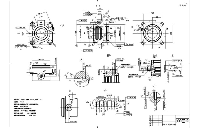 Create 3d model and 2d drawing of mechanical parts by Tanerxun