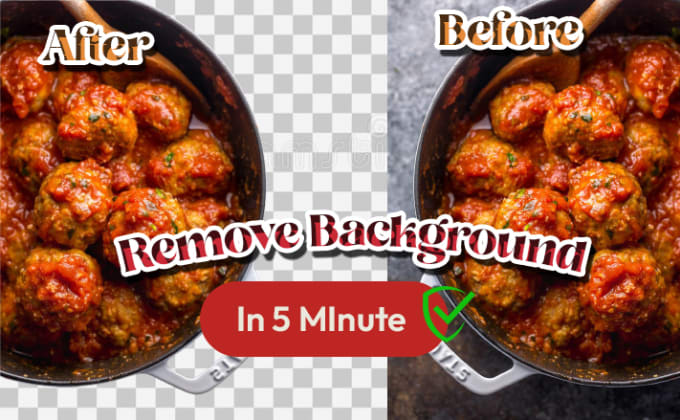 Gig Preview - Remove background from image in 5 minute