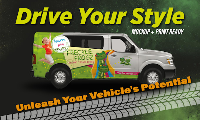 Gig Preview - Create captivating vinyl car wrap designs with style