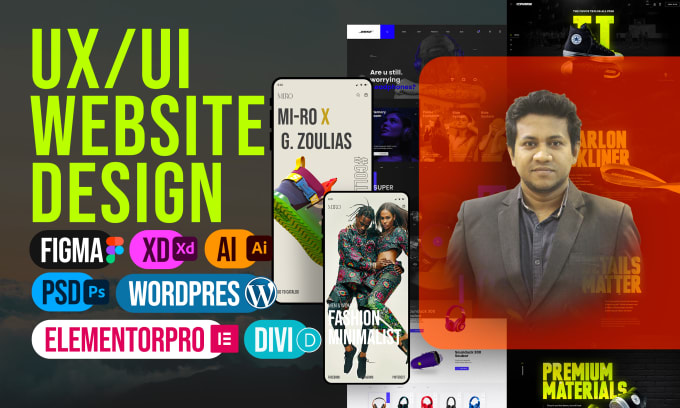 Gig Preview - Do web design by figma, xd, wix, wordpress