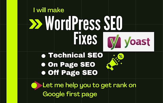 Gig Preview - Do on page and technical wordpress SEO for google ranking