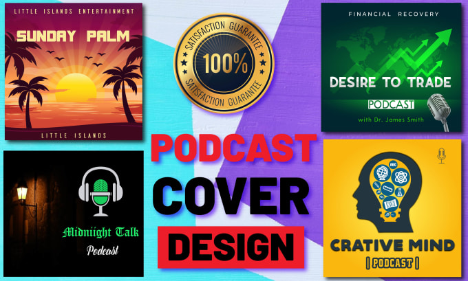 Gig Preview - Design creative and professional podcast cover art and logo