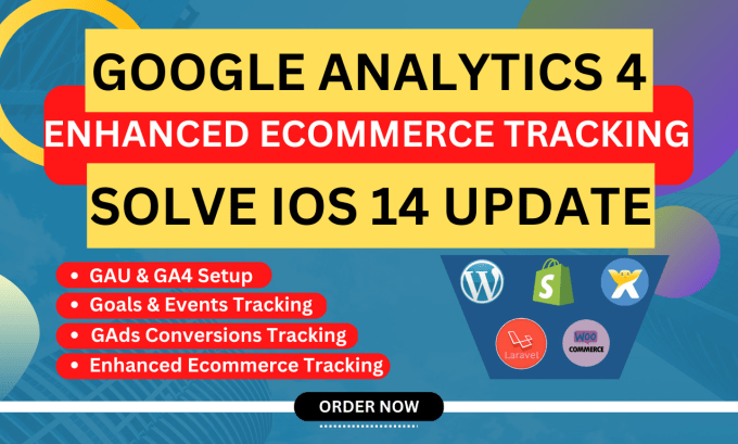 Gig Preview - Fix or setup google analytics 4, ga4 enhanced ecommerce tracking in GTM