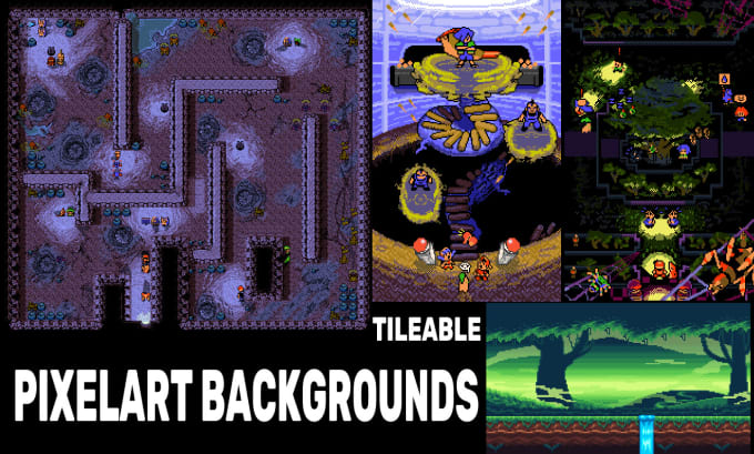 Gig Preview - Design and paint pixelart environments or tilesets