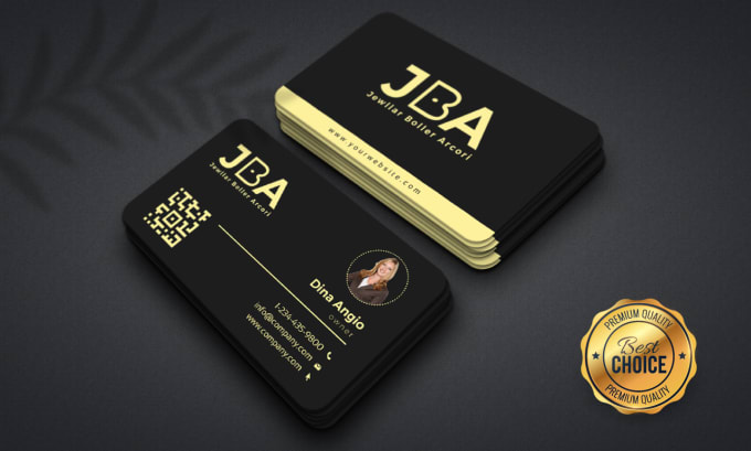 Gig Preview - Do modern minimal luxury business card visiting card name card design