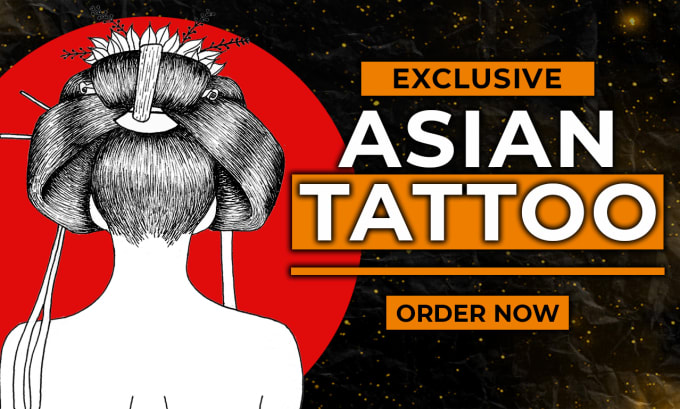 Gig Preview - Japanese or asian tattoo design on digital ink