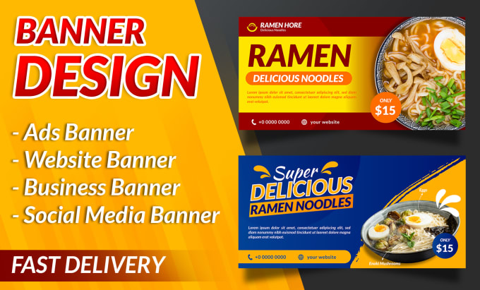 Gig Preview - Make a banner design for your product promotion