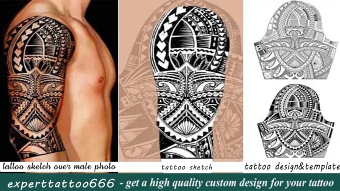 Gig Preview - Customize a tribal tattoo, polynesian maori tattoo designs