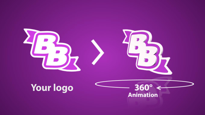 Gig Preview - Make 3d animation loop GIF rotate for your logo or icon