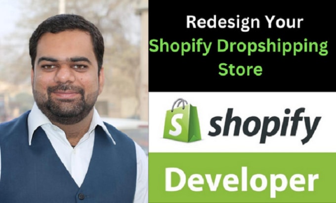 Gig Preview - Redesign your shopify dropshipping store or shopify website