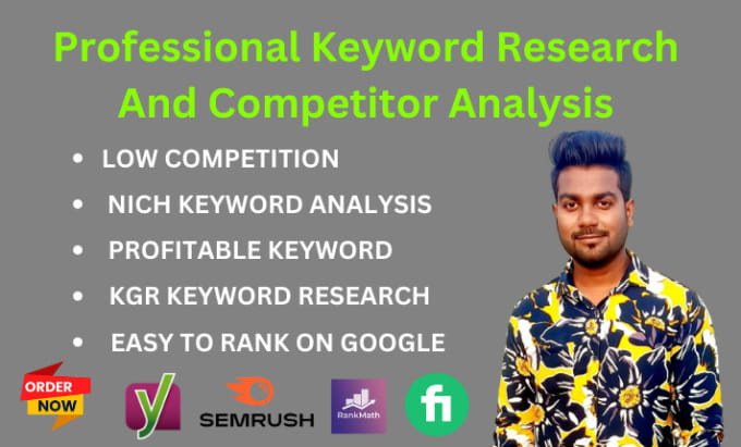 Gig Preview - Do SEO keyword research and competitor analysis for google ranking