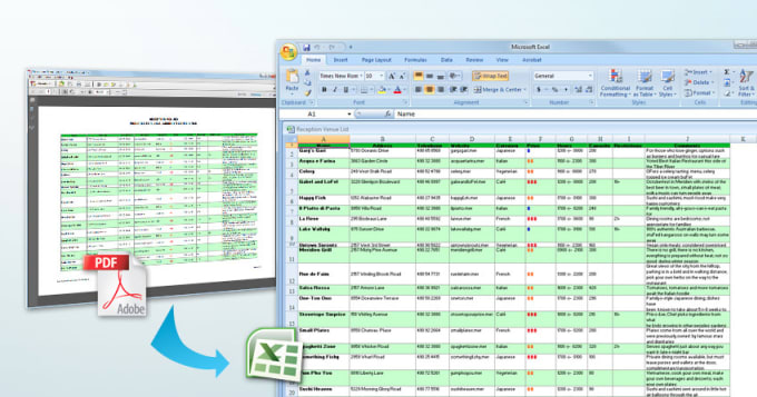 Gig Preview - Generate excel, json from PDF files w python and AWS textract