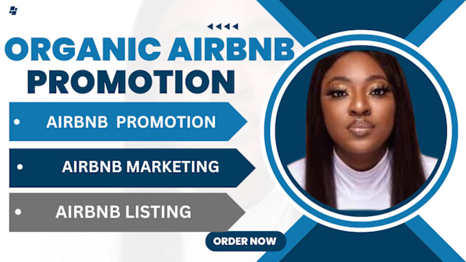 Gig Preview - Airbnb promotion, airbnb listing, airbnb marketing airbnb booking, vrbo, airbnb