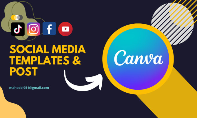 Gig Preview - Design canva template, social media post, story