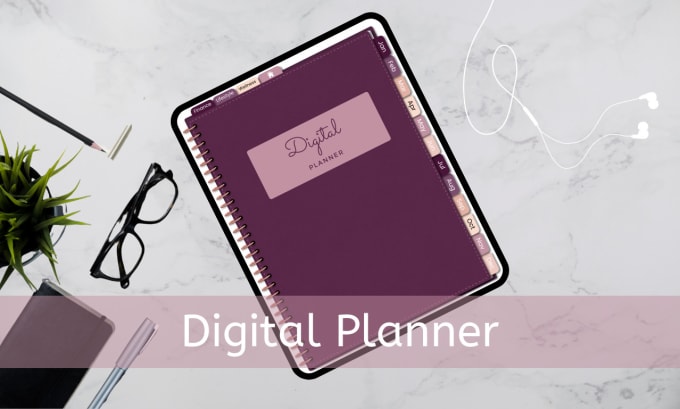 Gig Preview - Design digital planner or journal for your etsy shop