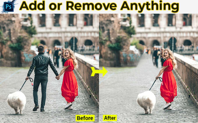 Gig Preview - Remove object or person from photo and edit image background