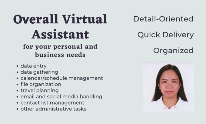 Bestseller - be your overall personal virtual assistant