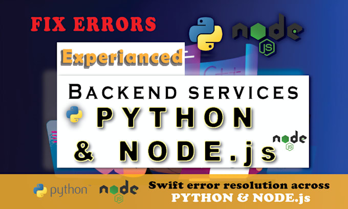 Gig Preview - Provide experienced backend services python and nodejs