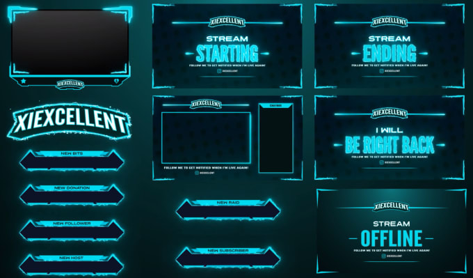 Gig Preview - Design stream overlay using my 3 years of creative idea