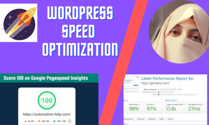 Gig Preview - Do wordpress speed optimization google page speed insight